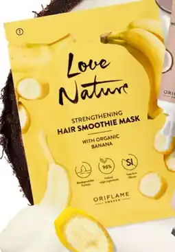 Oriflame Love Nature Strengthening Hair Smoothie Mask with Organic Banana erbjuda