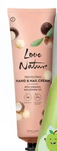 Oriflame Love Nature Protecting Hand & Nail Cream with Organic Macadamia Oil erbjuda