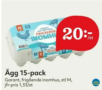 Hemköp Ägg 15-pack erbjuda