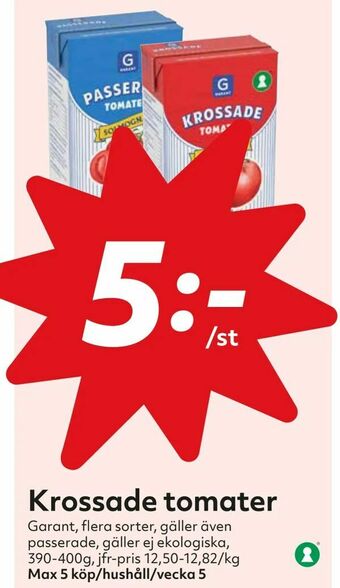 Hemköp Krossade tomater erbjuda