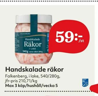 Hemköp Handskalade räkor erbjuda