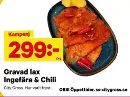 City Gross Gravad lax Ingefära & Chili erbjuda