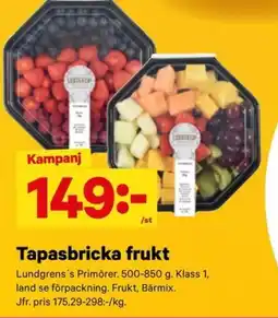 City Gross Tapasbricka frukt erbjuda