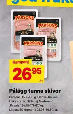 City Gross Pålägg tunna skivor erbjuda