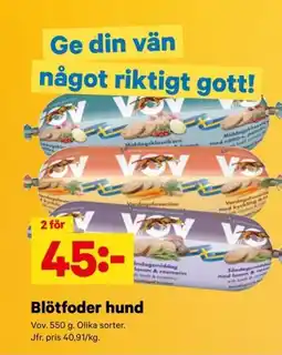 City Gross Blötfoder hund erbjuda