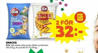 Coop Extra Snacks erbjuda