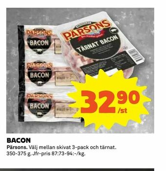 Coop Extra Bacon erbjuda