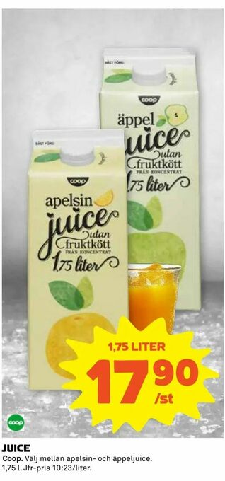 Coop Extra Juice erbjuda