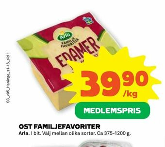 Coop Forum Ost familjefavoriter erbjuda