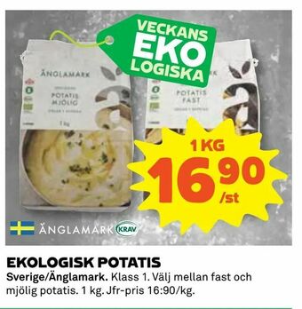 Coop Daglivs Ekologisk potatis erbjuda