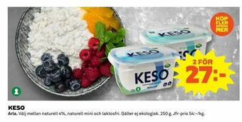Coop Daglivs Keso erbjuda