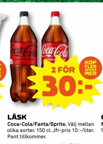 Coop Daglivs Läsk erbjuda
