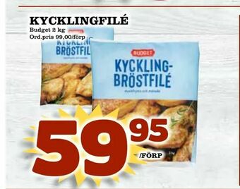 Din Mat Kycklingfilé erbjuda