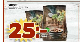 Din Mat Müsli erbjuda