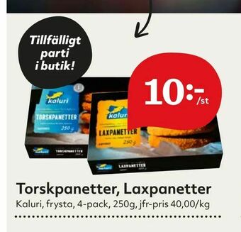 Hemköp Torskpanetter, Laxpanetter erbjuda