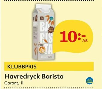 Hemköp Havredryck Barista erbjuda