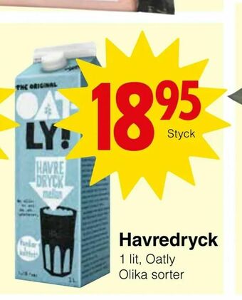 Matöppet Havredryck erbjuda