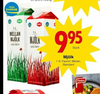 Matöppet Mjölk erbjuda