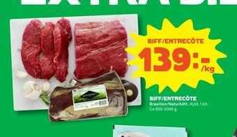 Stora Coop Biff/entrecôte erbjuda