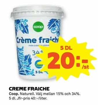 Stora Coop Creme fraiche erbjuda