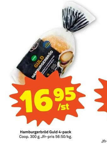 Stora Coop Hamburgerbröd Guld 4-pack erbjuda