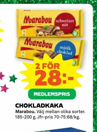 Stora Coop Chokladkaka erbjuda