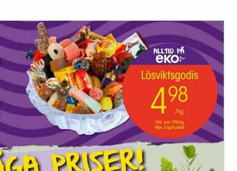 EKO Lösviktsgodis erbjuda