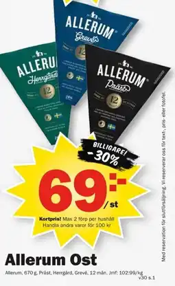 Pekås Allerum Allerum Ost erbjuda