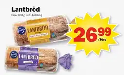 Pekås Fazer Lantbröd erbjuda