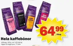 Pekås Löfbergs Hela kaffebönor erbjuda