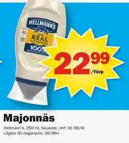 Pekås Hellmann's Majonnäs erbjuda