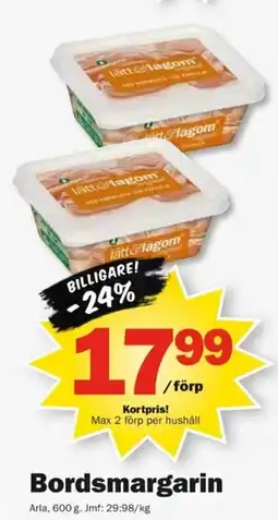 Pekås Arla Bordsmargarin erbjuda