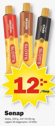 Pekås Slotts Senap erbjuda