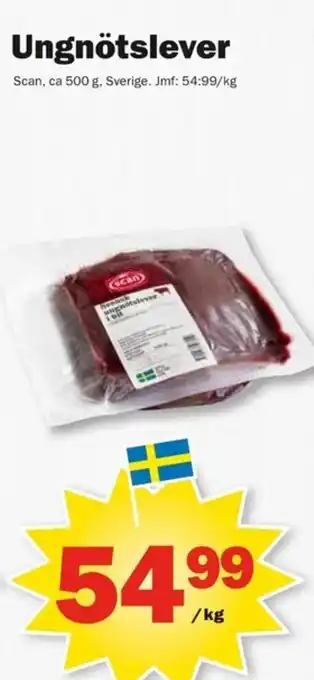 Pekås Scan Ungnötslever erbjuda