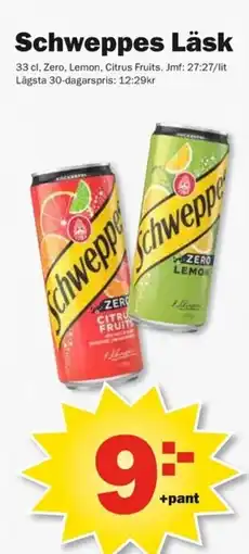 Pekås Schweppes Läsk erbjuda