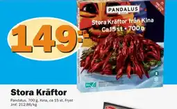 Pekås Pandalus Stora Kräftor erbjuda