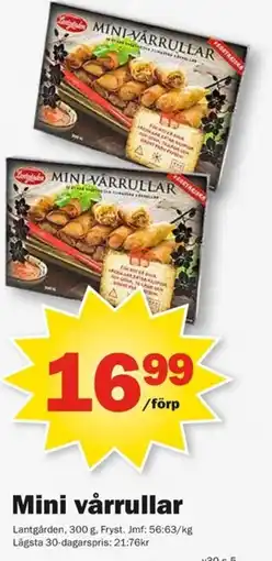 Pekås Lantgården Mini vårrullar erbjuda