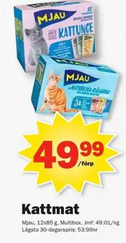 Pekås Mjau Kattmat erbjuda