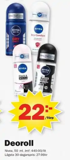 Pekås Nivea Deoroll erbjuda
