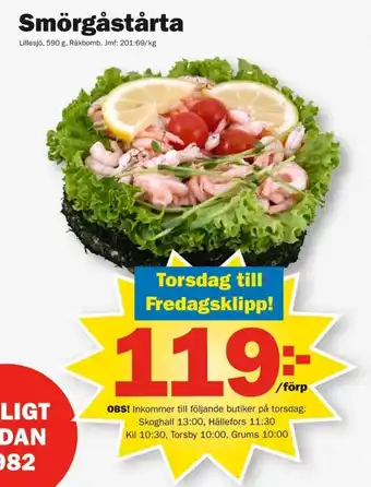 Pekås Smörgåstårta erbjuda