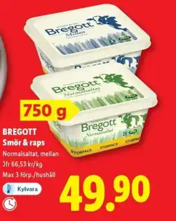 Lidl BREGOTT Smör & raps erbjuda
