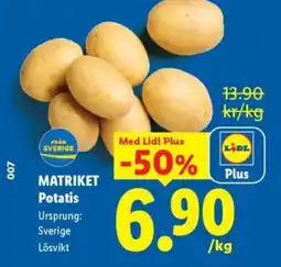 Lidl MATRIKET Potatis erbjuda