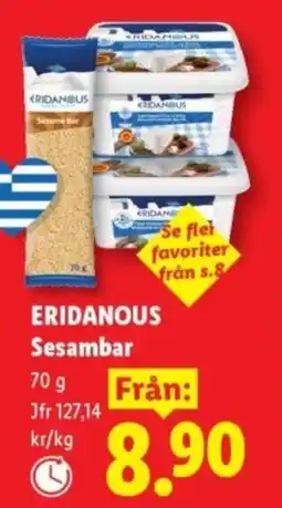 Lidl ERIDANOUS Sesambar erbjuda
