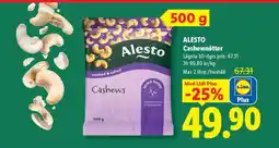 Lidl ALESTO Cashewnötter erbjuda
