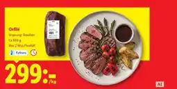 Lidl Oxfilé erbjuda