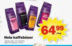 Pekås Hela kaffebönor erbjuda