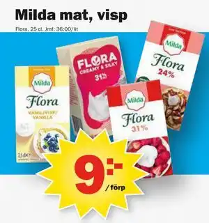 Pekås Milda mat, visp erbjuda