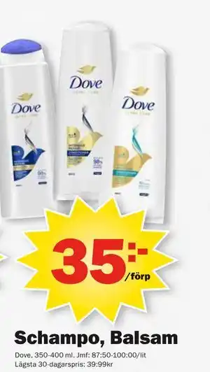 Pekås Schampo, Balsam erbjuda