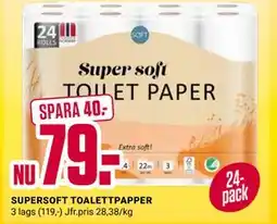 ÖoB SUPERSOFT TOALETTPAPPER erbjuda