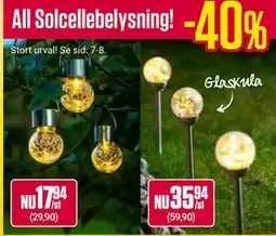 ÖoB All Solcellebelysning! erbjuda